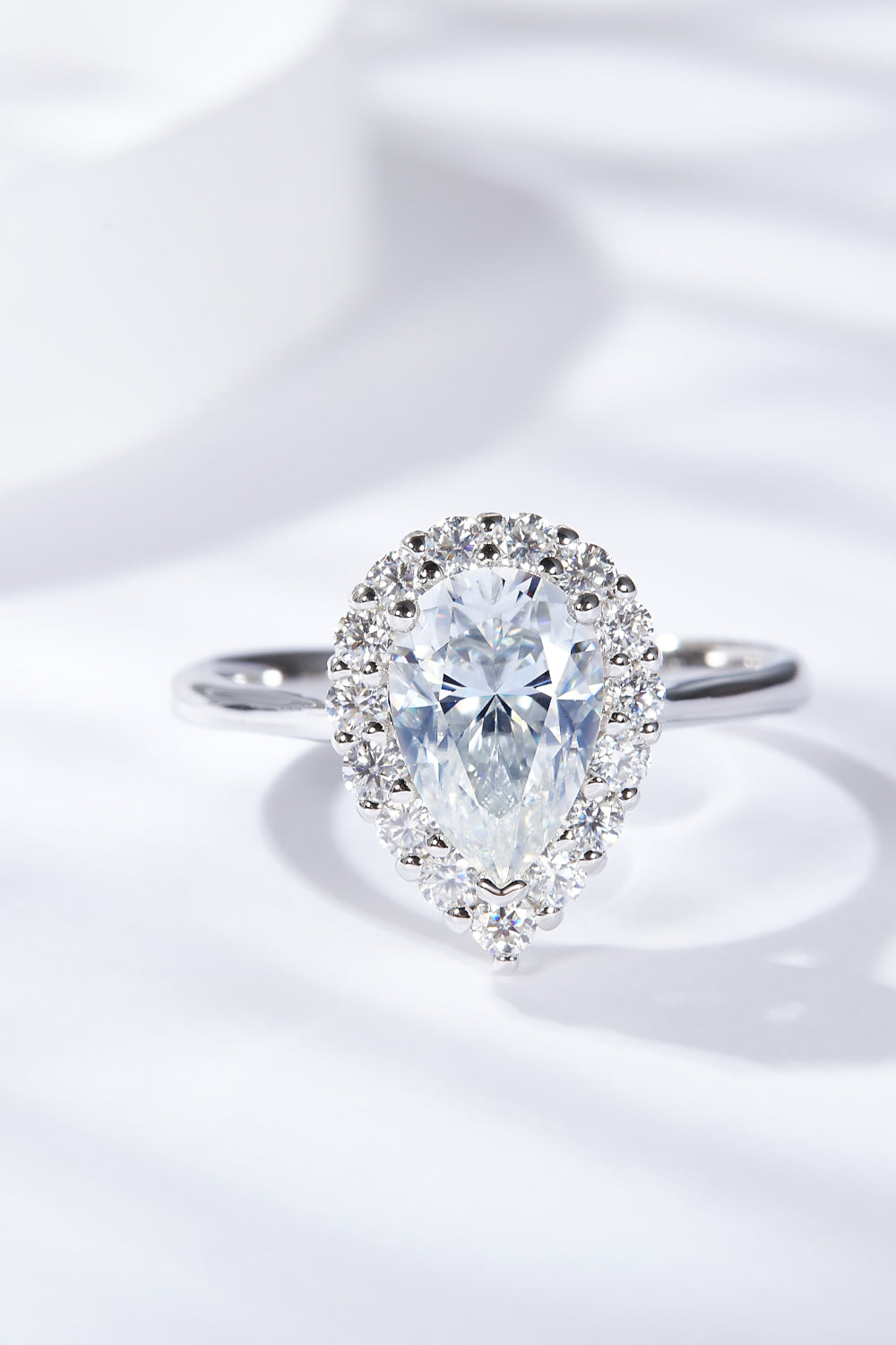 1.5 Carat Moissanite Teardrop Ring SETEPENRA .
