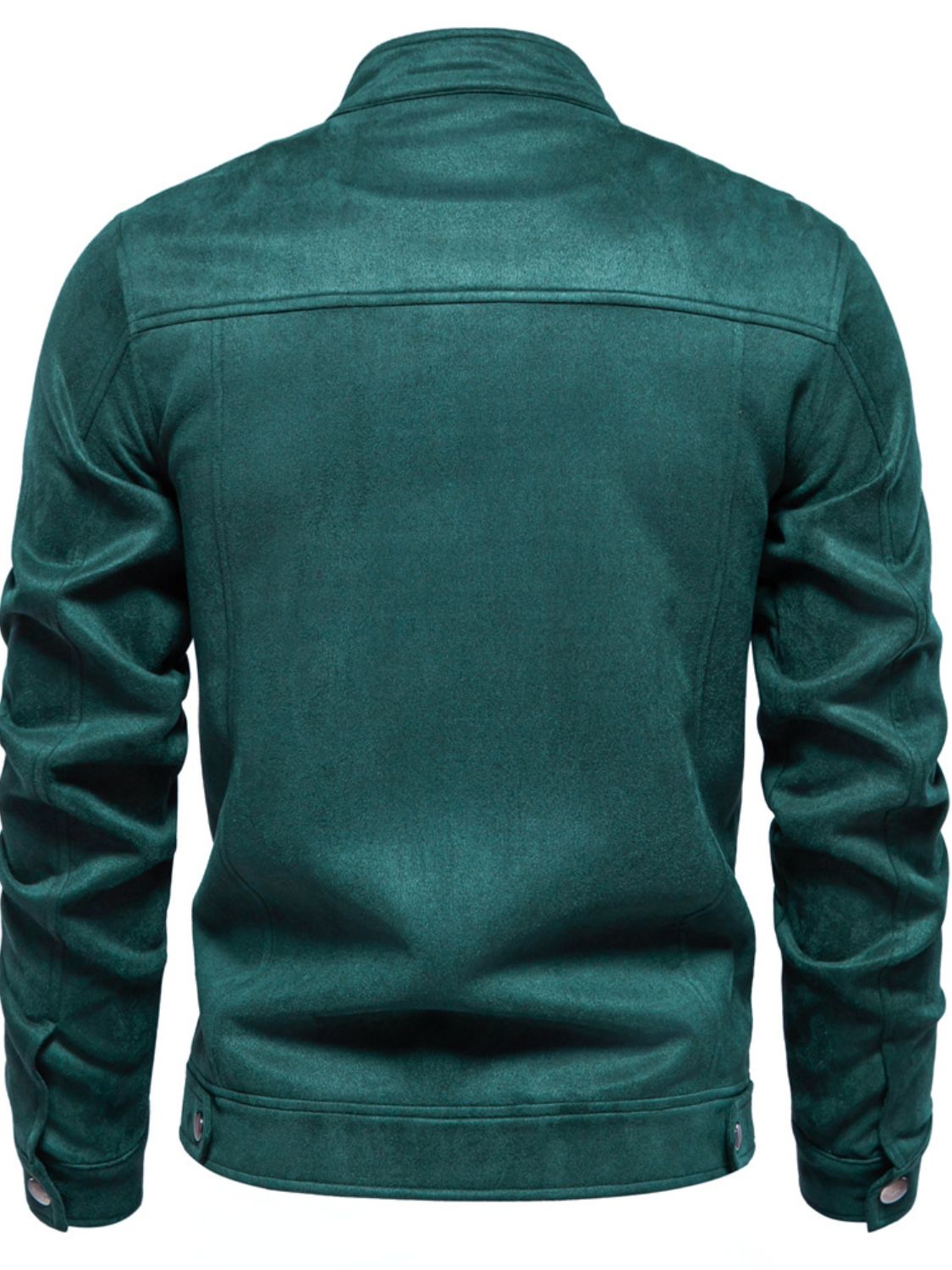 Men's Zip Up Long Sleeve Biker Jacket SETEPENRA .