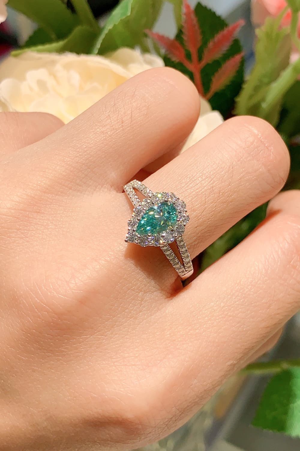 1 Carat Moissanite 925 Sterling Silver Ring SETEPENRA .
